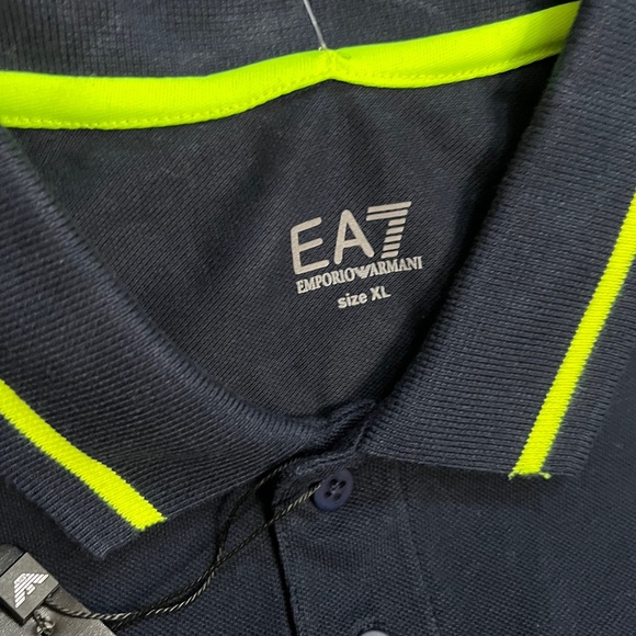 NWT - Emporio Armani Men’s EA7 Logo Polo Shirt - Size XL - Picture 9 of 11